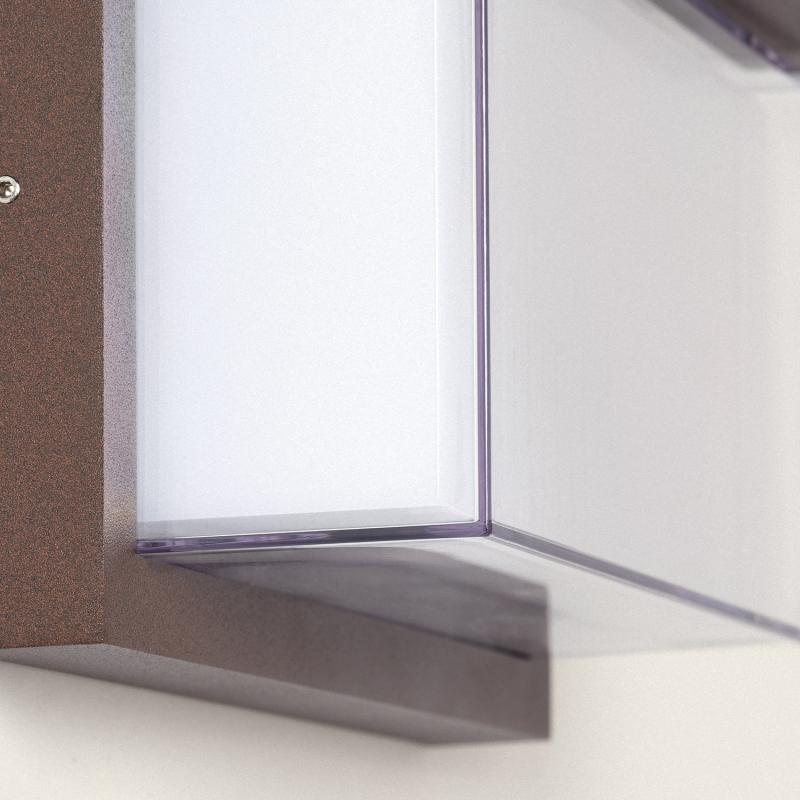 Aplique de Pared Exterior LED 12W Aluminio CCT Seleccionable Doble Difusor Arelien Oscilum