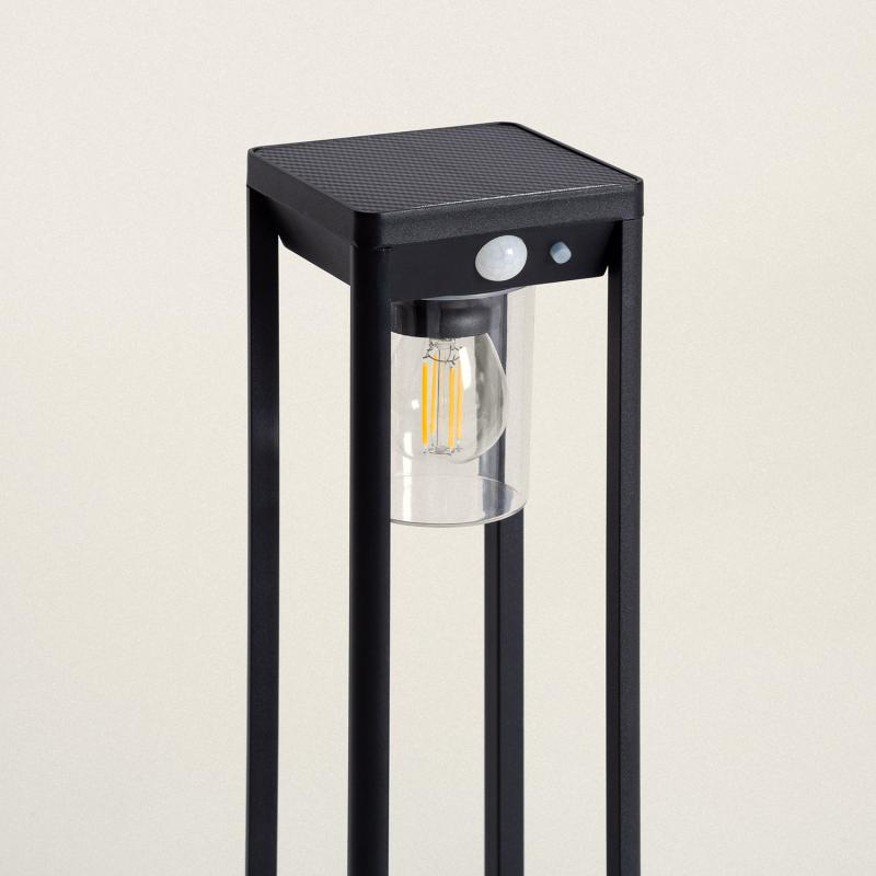Baliza de Pie Exterior Solar LED 2W 40cm Aluminio con Sensor de Movimiento Devah