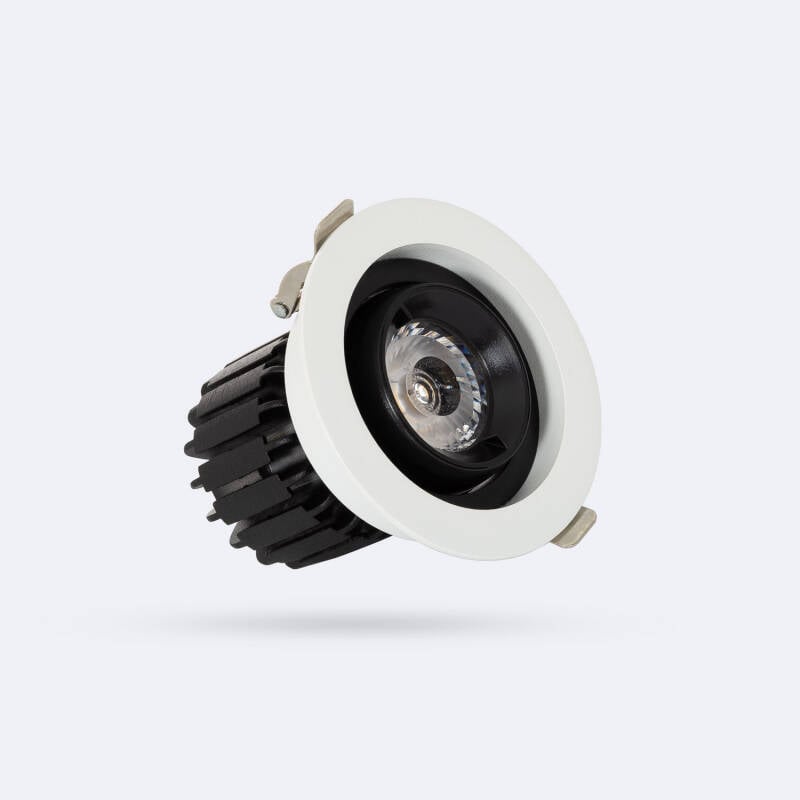 Foco Downlight LED 7W COB Direccionable 360º Circular Corte Ø 80 mm CRI90 Expert Color No Flicker