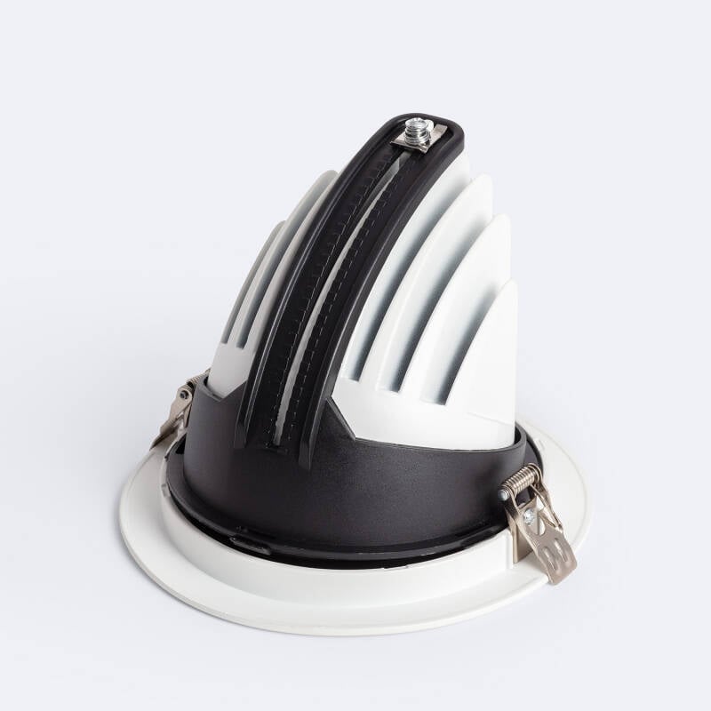 Downlight LED 30W Circular Direccionable 36º Chip OSRAM CCT 120 lm/W LIFUD Corte Ø 120 mm