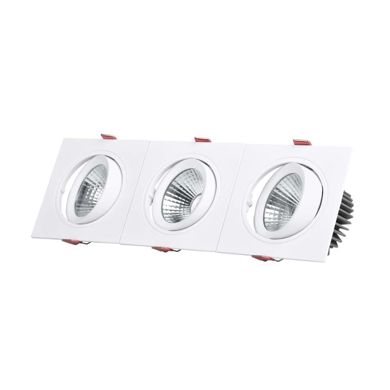 Foco Downlight LED 30W Rectangular Madison Corte 315x95 mm