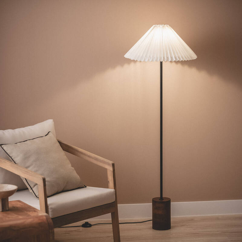 Lámpara de Pie Madera Leonessa  ILUZZIA