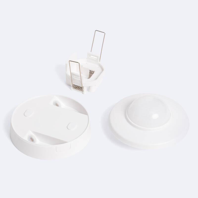 Sensor de Movimiento PIR Crepuscular 360º de Superficie/Empotrable Exterior IP54 Especial Pasillos