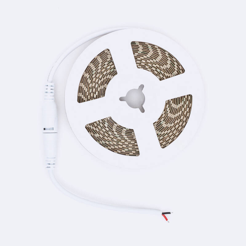 Tira LED 24V SMD 120 LED/m 5m 10W/m 1000lm/m Ancho 5mm Superestrecha Corte 5cm IP20