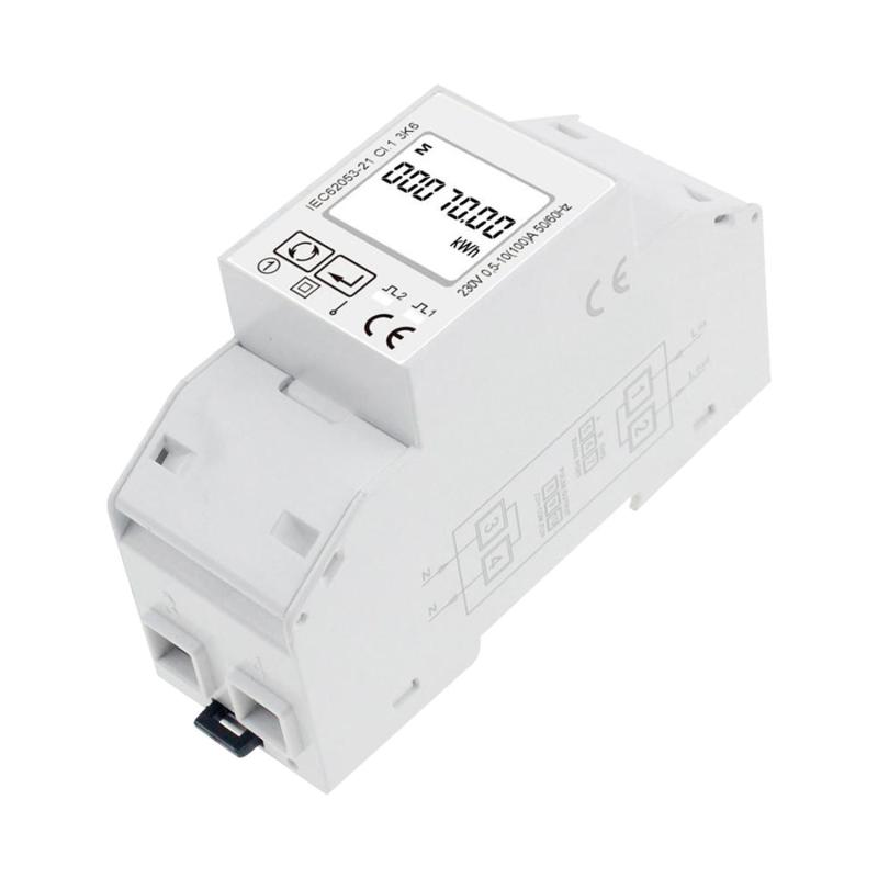 Analizador-Contador Bidireccional Monofásico Directo MAXGE 100A para Vertido Cero