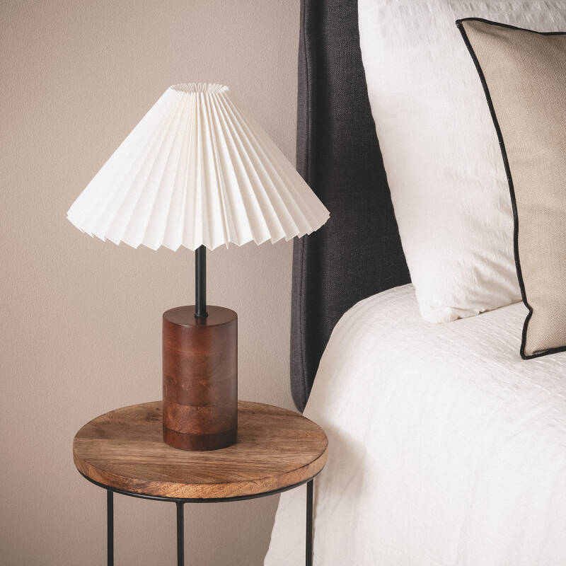 Lámpara de Mesa Madera Leonessa ILUZZIA