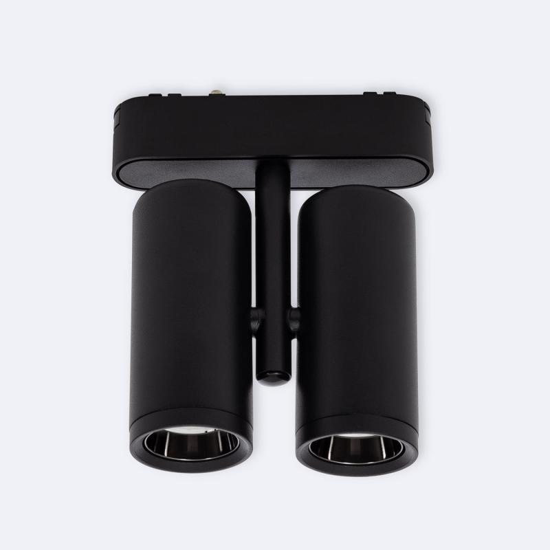 Foco Carril LED Magnético 25mm SuperSlim Cuarzo 16W 48V Negro