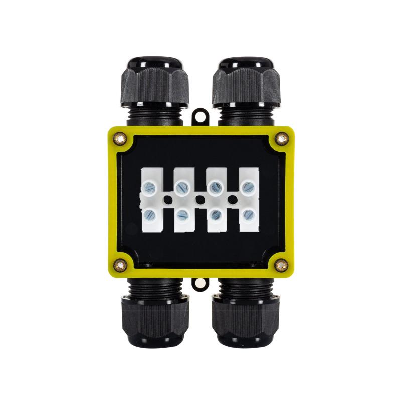 Caja Estanca de Empalmes en H 128x80x40 mm 4 Conos IP68