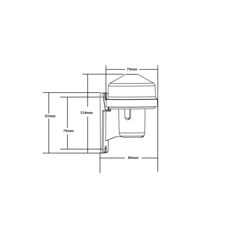 Sensor Crepuscular Superficie 10A IP54