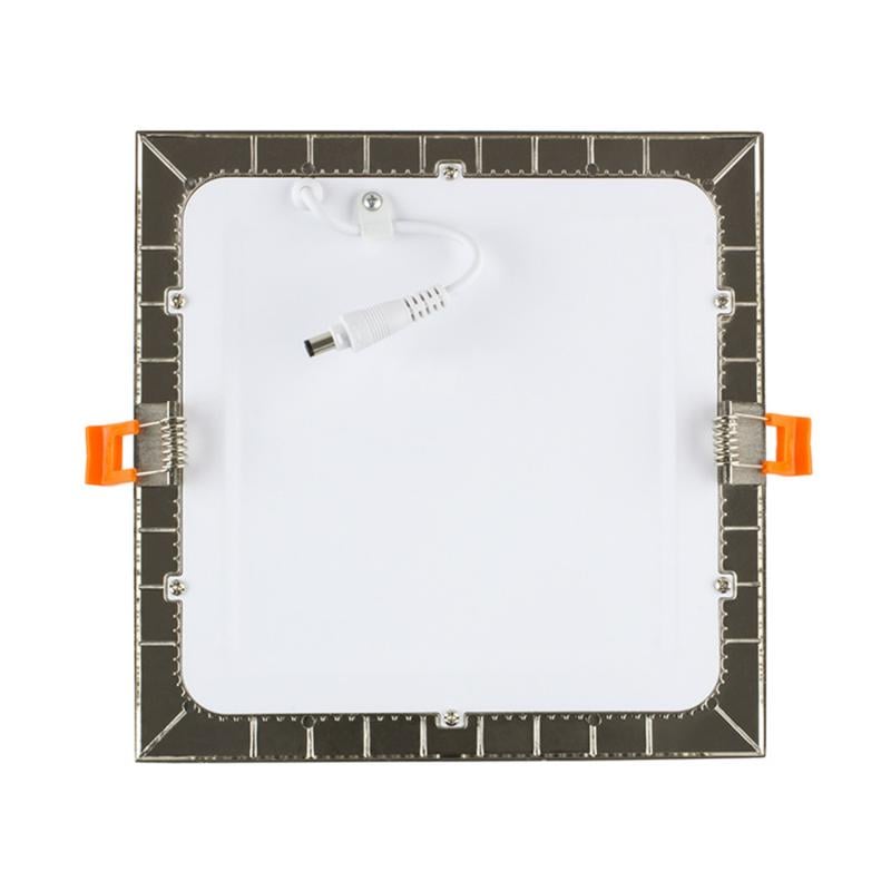 Placa LED 18W Cuadrada SuperSlim LIFUD Corte 205x205 mm Silver