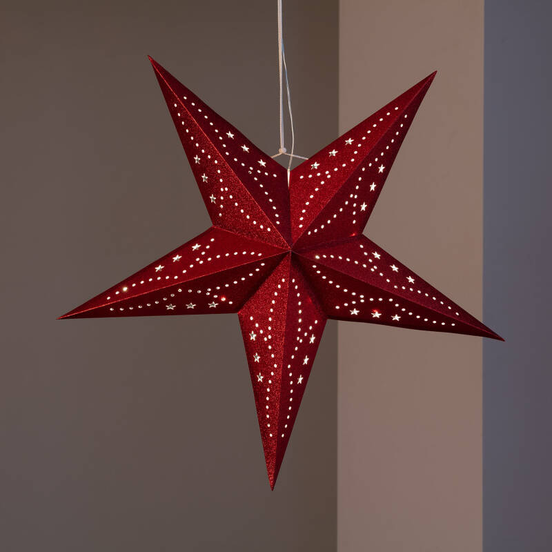 Estrella LED Papel con Batería Parilti