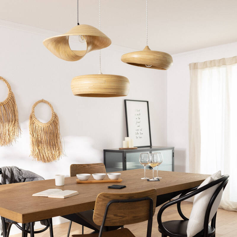Lámpara Colgante Bambú Shuka Big Acacia Ø600 mm ILUZZIA
