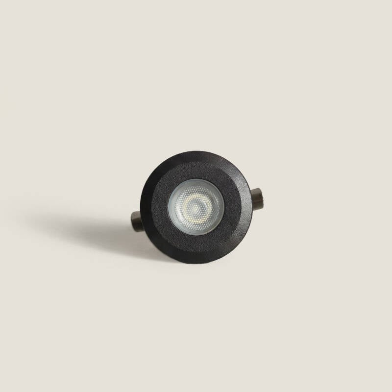 Foco Exterior LED Empotrable Suelo 12V DC Negro Clarion