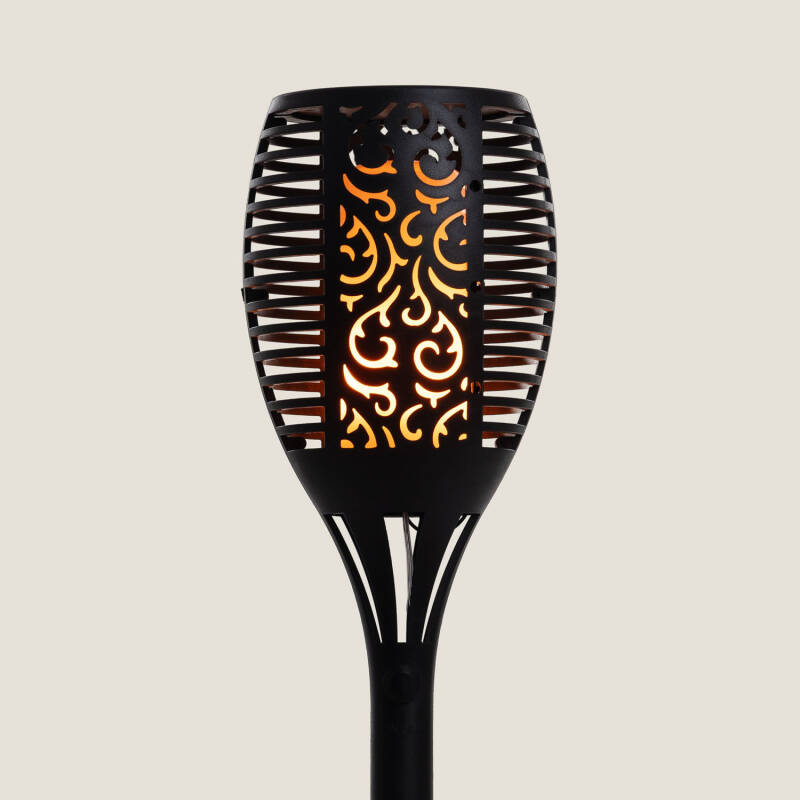 Antorcha LED Solar Efecto Llama con Pincho 1W 78cm