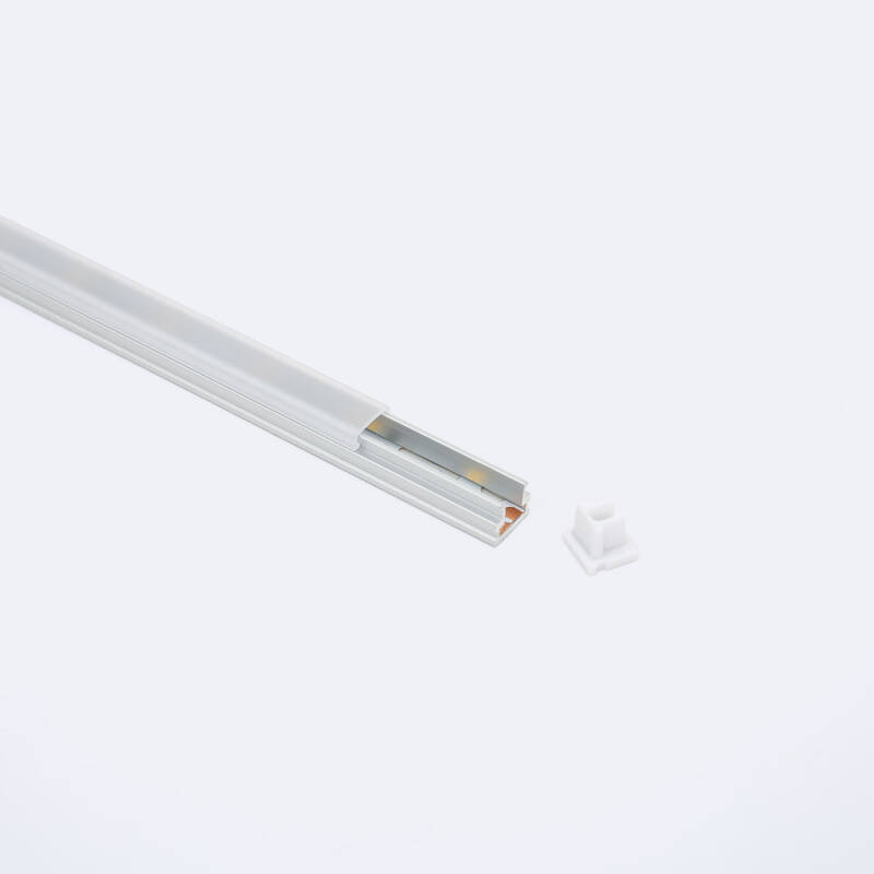 Perfil Aluminio Superficie 2m para Tira LED hasta 6 mm