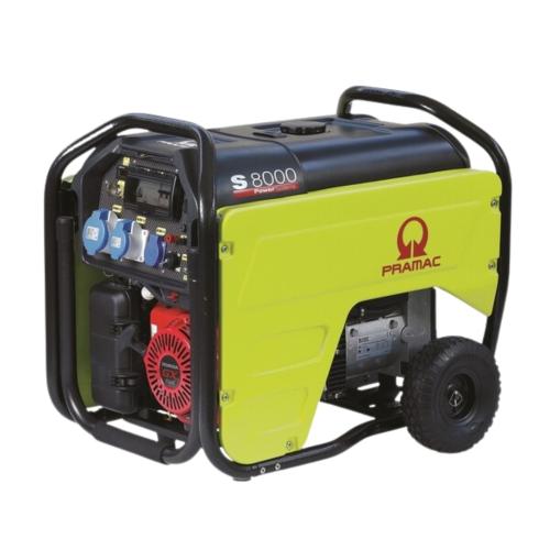 Generador Gasolina Eléctrico 3,6 kW CONN AVR DPP S8000 GX390 Trifásico Pramac