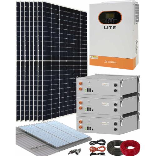 Kit Solar para Casa Aislada Suntaic 5500W 48V con Batería de Litio