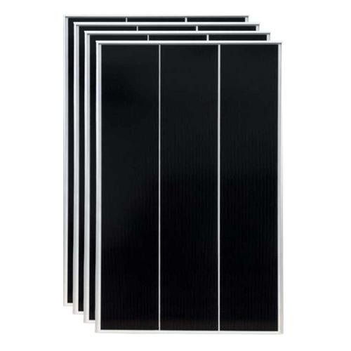 Pack 4 unidades Placas Solares Pequeñas 12V 200W Monocristalinos Solarfam