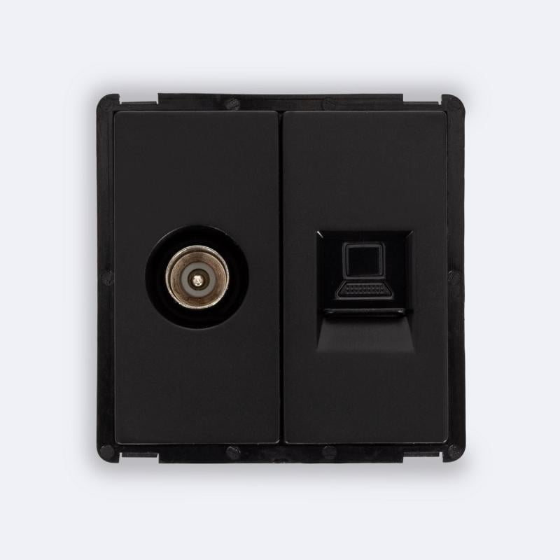 Toma RJ45 CAT 6 Internet + TV Macho Modern