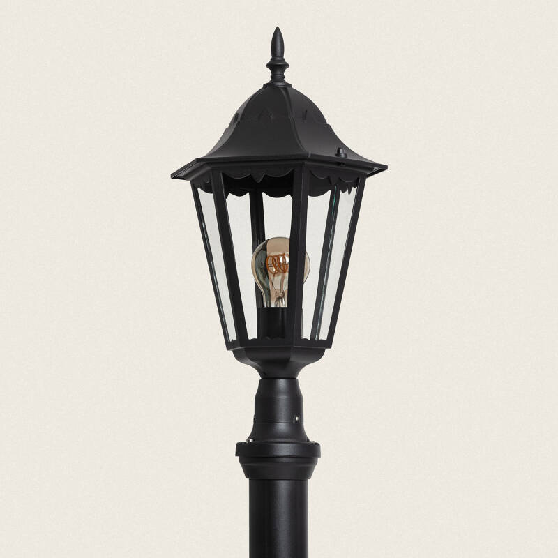 Farola Exterior Superficie Pie 185cm Black Traditional