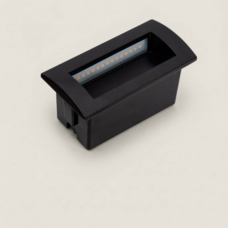 Baliza Exterior LED 4W Empotrable Pared Rectangular Edulis
