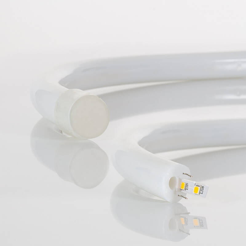 Tira LED Neón Regulable 220V Rojo Circular 360 9W/m Corte 100cm IP67 a Medida