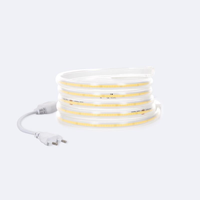 Tira LED Regulable 220V COB 320 LED/m Blanco Neutro 8W/m 720lm/m Ancho 12mm Corte 50cm IP65 CRI90 a Medida