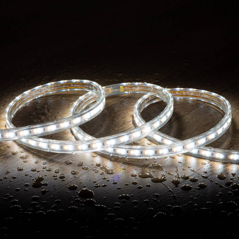 Tira LED CCT 220V 120 LED/m 10W/m 900lm/m Ancho 14mm Corte 100cm IP65 a Medida