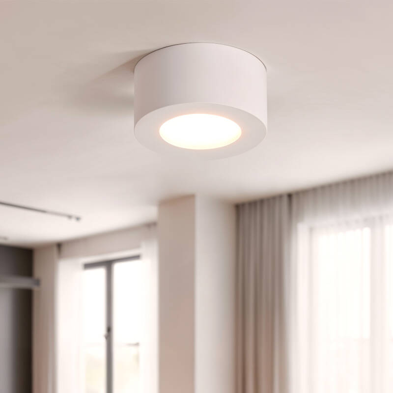 Plafón LED 24W Circular Aluminio Luz Indirecta Ø175 mm Tokkai