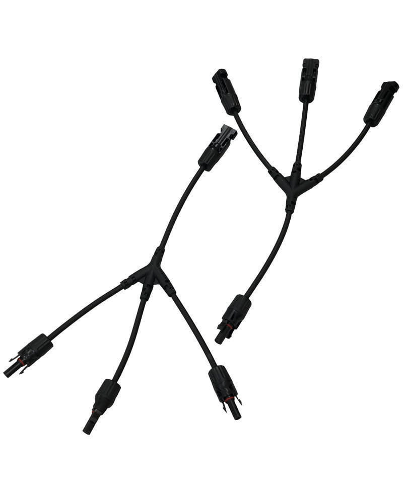 Conectores Fotovoltaicos 3 Placas Solares Paralelo Flexible