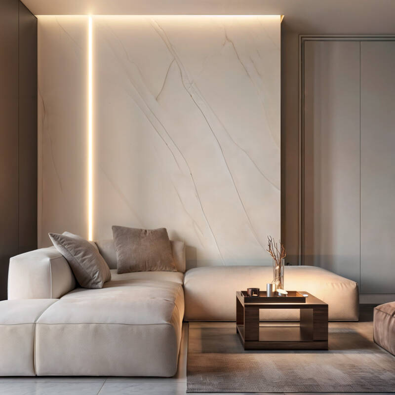Perfil Aluminio Integración en Escayola/Pladur para Tiras LED hasta 8 mm