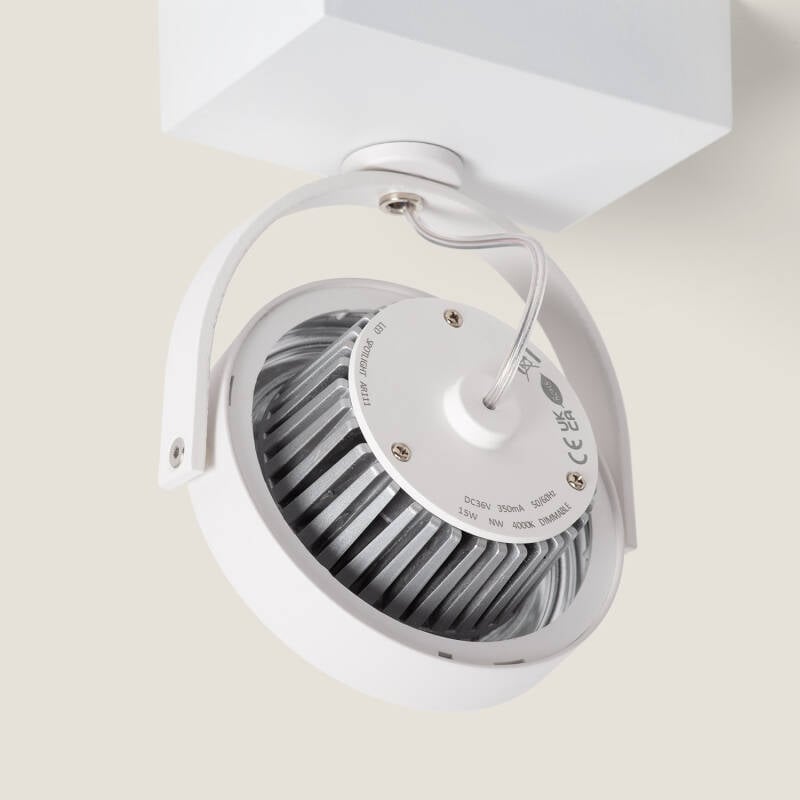 Foco LED 15W CREE de Superficie Direccionable AR111 Regulable Blanco