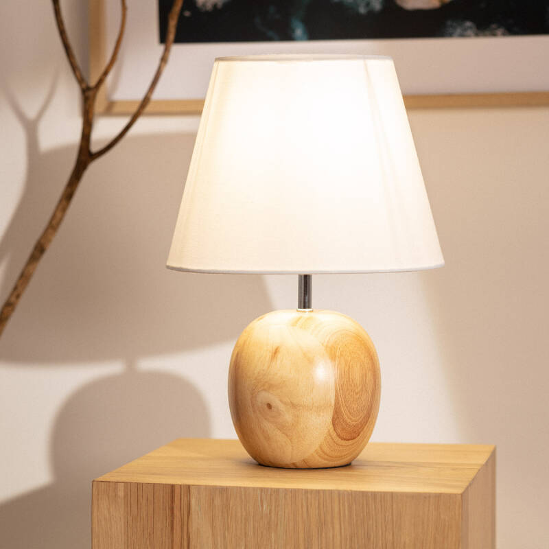 Lámpara de Mesa de Madera Ranko