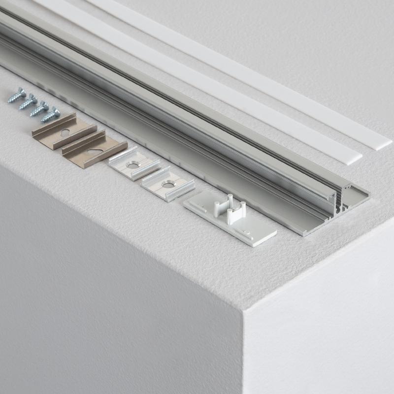 Perfil Aluminio Superficie Doble Cara 1m para Tira LED