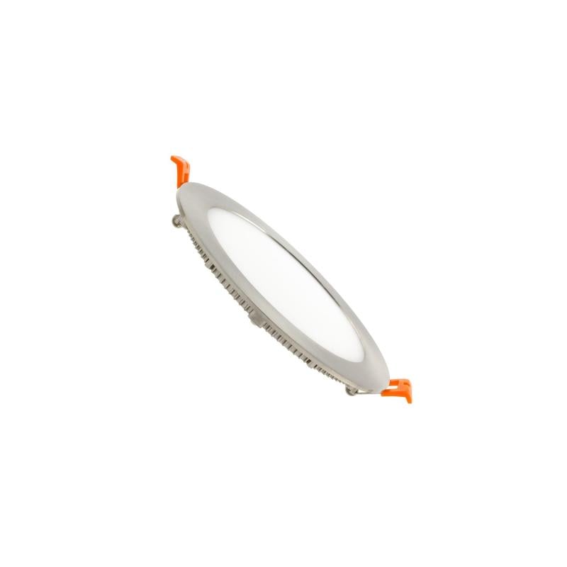 Placa LED 12W Circular SuperSlim Corte Ø 155 mm Silver