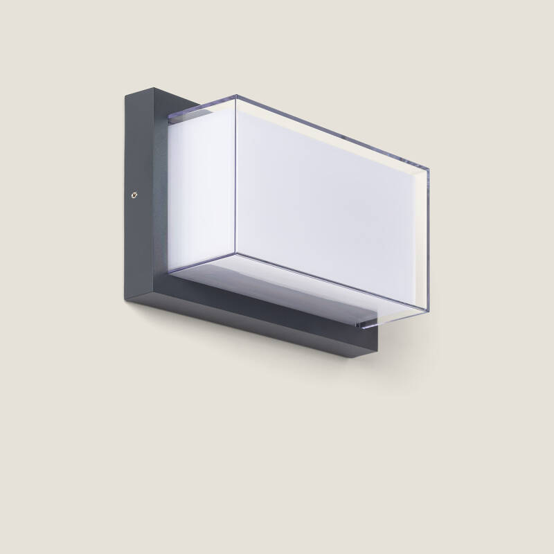 Aplique de Pared Exterior LED 12W Aluminio CCT Seleccionable Doble Difusor Caelia