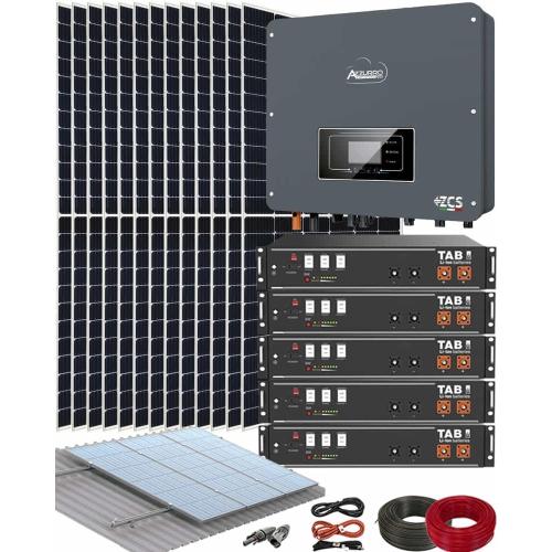 Kit Solar Autoconsumo Fotovoltaico con 5 Baterías TAB 2.4kWh