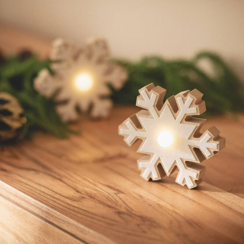 Copo de Nieve LED con Batería