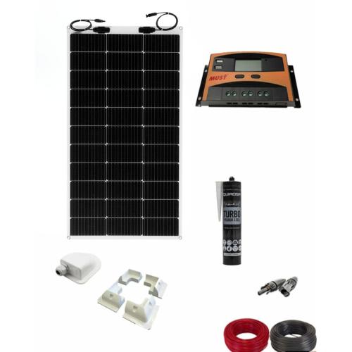 Kit Solar Autoinstalable con Panel Solar Flexible 200W para Furgoneta