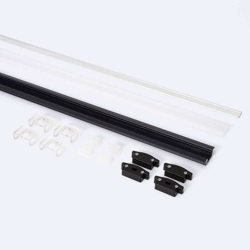 Perfil Aluminio Estanco IP65 Empotrable 2m para Tira LED hasta 8 mm