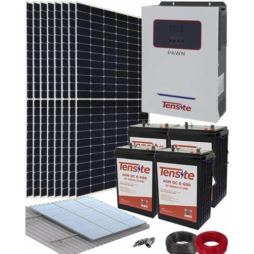 Kit Solar Vivienda Permanente 24V 3600W 20kWh/dia