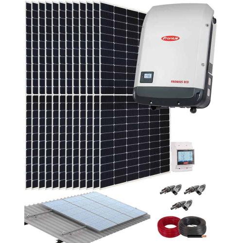 Kit de Placas Solares Autoconsumo Fotovoltaico 25000W 128000Whdia Fronius Trifásico