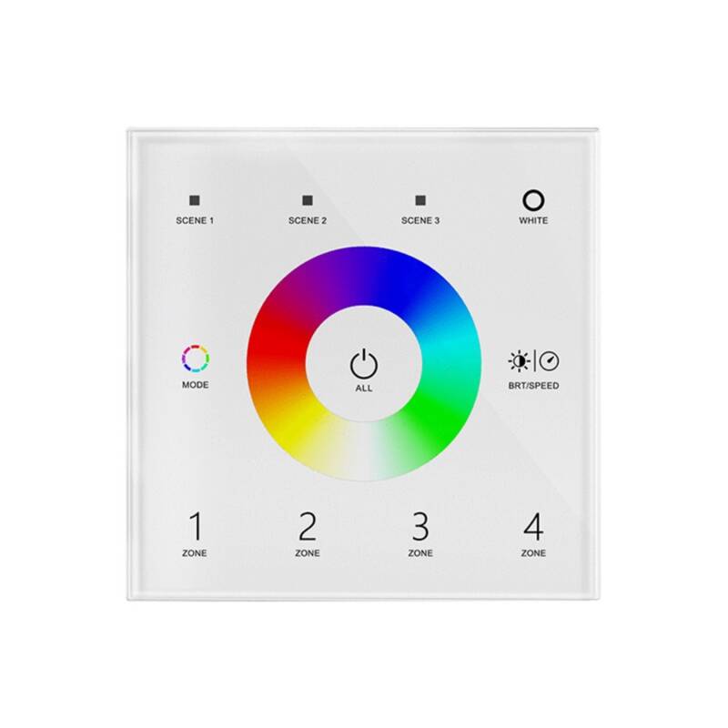 Panel Táctil DMX Master Táctil RGBW 4 zonas SKYDANCE T14