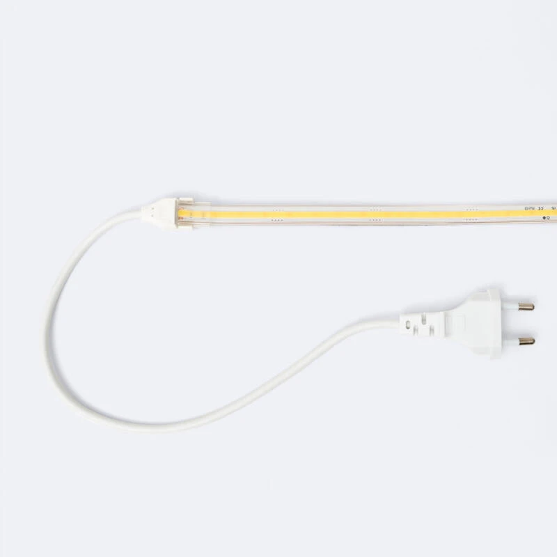 Tira LED Regulable 220V COB Autorrectificada 320 LED/m 14W/m 1120lm/m SILICONE FLEX Ancho 10mm Corte 25cm IP65 a Medida