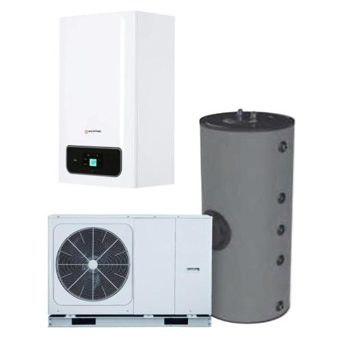 Kit Caldera Bomba de Calor Aerotermia Aquaris 10kW con Warmhaus Ewa 26kW