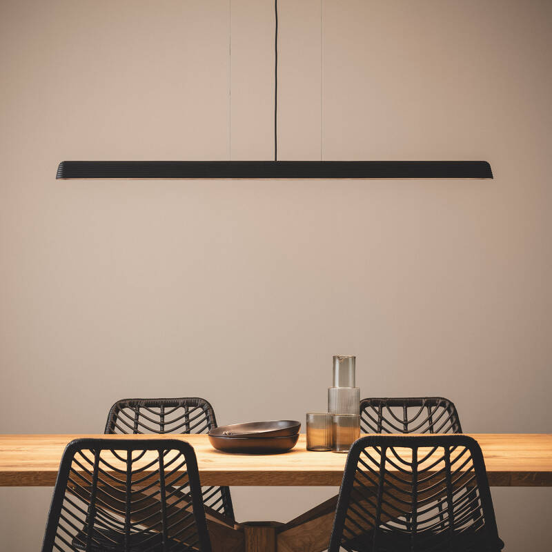 Lámpara Colgante Lineal LED 24W Yeso CCT Seleccionable Kirnber