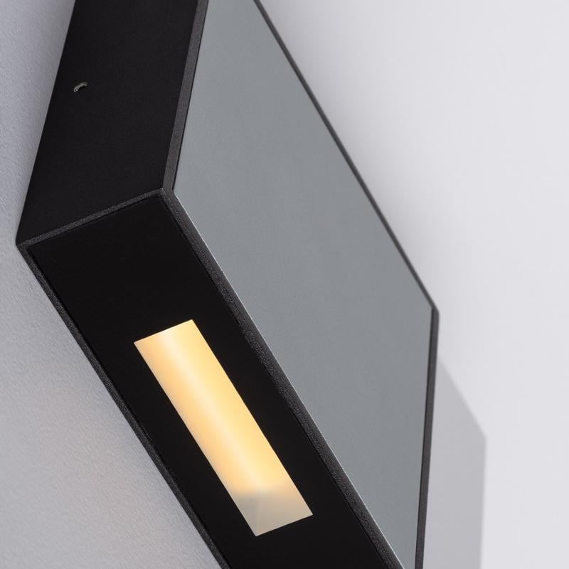 Aplique de Pared Exterior LED 6W Aluminio Roma Gris