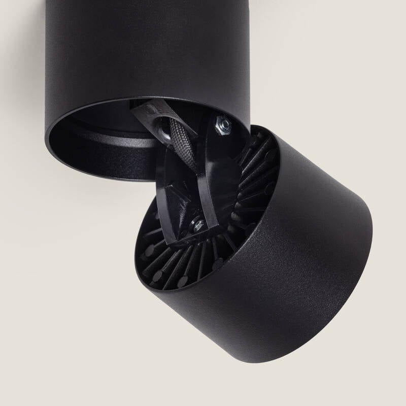 Aplique LED 7W Aluminio Circular Negro New Onuba