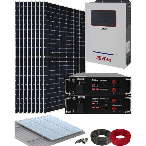 Kit Solar 5500W 48V para Casa de Campo Tensite
