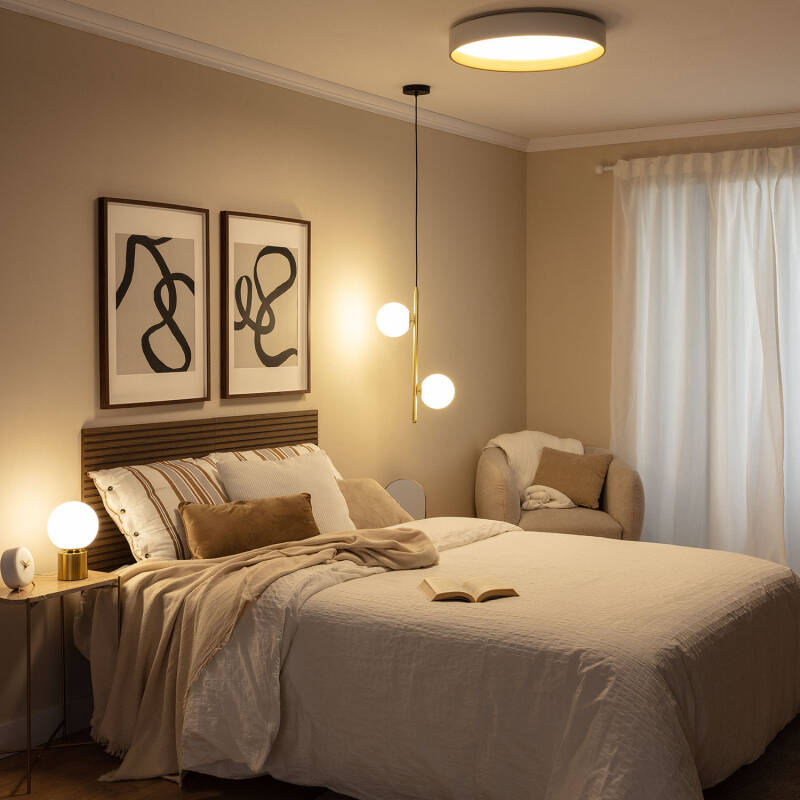 Plafón LED 30W Circular Metal Ø550 mm CCT Seleccionable Big Broadway